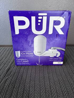 Fm-3375 Pur Faucet Filtration System White Carbon Filter Removes Lead Chlorine