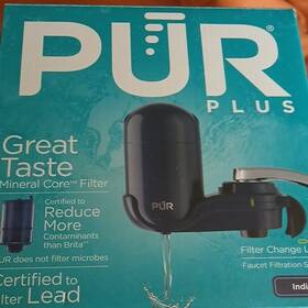 Fm2600n Pur Plus Faucet Mount Water Filter Carbon Filtration 100 Gal Black