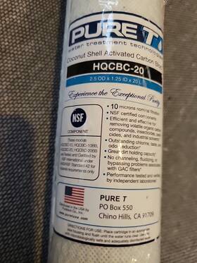 Hqcbc-20 Pure T Coconut Shell Actiivated Carbon Block