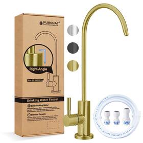 B0fzh1gwsc Purenat Drinking Water Faucet - Long Thread Stem Filtered Tap For Thick Countertop