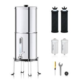 2.25g Purewell Gravity Water Filter System With Level Window 8-stage