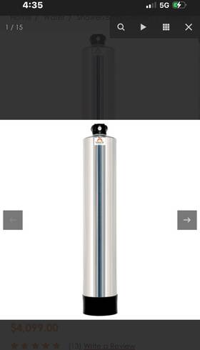 Radiant Life K150-011 Series 4 Whole House Filter 8-stage Carbon Chlorine