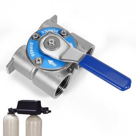 Kd-az-sq0152 Rendrox 1 Inch Npt Stainless Steel Bypass Valve With Fleck Control Heads 2510 5600 9000 9