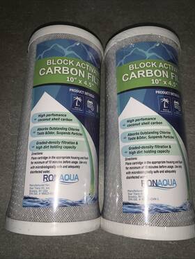 1-c-10bb Ronaqua 2 Big Blue Cto Carbon Block Water Filter 4.5 Inch X 10 Whole House