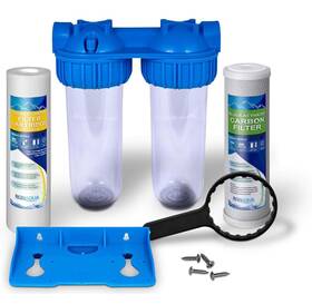 125-10d-s-c Ronaqua Dual Whole House Water Filter Purifier With Carbon Block And Sediment Filters