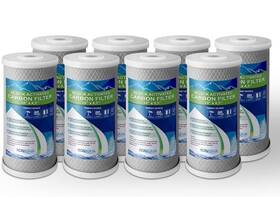 8-c-10bb Ronaqua 8 Big Blue Cto Carbon Block Water Filters 4.5 Inch X 10 Whole House Cartridges