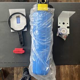 Ra-124-20 Ronaqua 20 Inch Big Blue Housing For Whole House Water Filtration System 1 Brass Port
