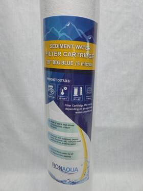 Ra-pp20bb Ronaqua 6 Pcs Big Blue Water Filters 4.5 Inch X 20 Whole House Cartridges 5 Micron