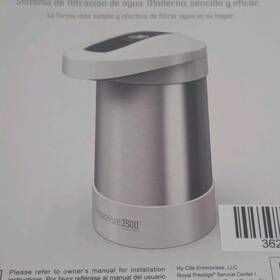 362107 Royal Prestige Frescapure 3500 Water Filter Stainless Steel Silver Model