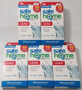 Safe Home 850000063273 Lot Of 5 Diy Lead In Drinking Water 10 Min Test Kit City / Well