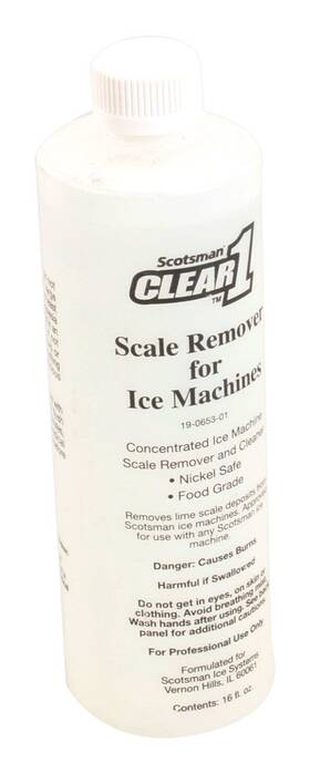 19-0653-01 Scotsman 722651302387 Clear1 Cleaner 16oz Ne Bottle Packaging May Vary