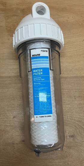 42-3416 Sears 423416 Whole House Water Filter With Housing
