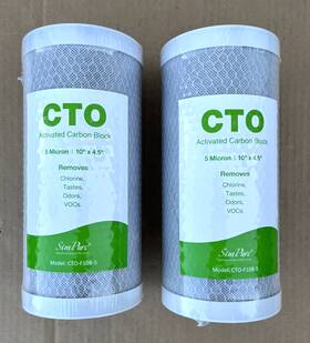 Cto-f10b-5 Simpure 2 Pac 5 Micron 10ftftx4.5ftft Cto Carbon Water Filter Whole House