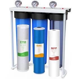 Spwh-3s Simpure 3-stage Whole House Water Filter System 20 Inch X4.5 Big Blue Home Filtration
