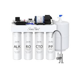 T1-100alk Simpure Alkaline Reverse Osmosis 8 Stage Under Sink Ro Water Filtration System With Tank