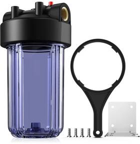 1045-blue Slim Pure Simpure Whole House Water Filter Housing Db10p 10 Inch X 4.5