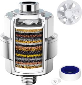 Sr Sun Rise 767738386256 20-stage Shower Head Filter-shower Filter For Hard Polished Chrome