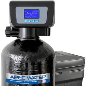Softener-he-45-fg Systems Apec Water Softener Treats Whole House 4-6 Bathrooms 45k Gra