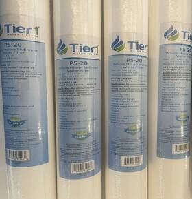 Ep5-20 Tier1 4 Pack - 20 X 2.5 Inch 5 Micron P5-20 Whole House Sediment Water Filters