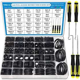 1440 Twcc 770807587577 32 Size Pcs O Rings Assortment Kits Metric Nitrile Nbr Rubber Black