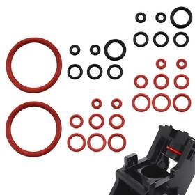 Sorkt170 Twzkxc 30 Pcs Seal O Ring Kit Gasket Silicone Set Fit Compatible Red And Black