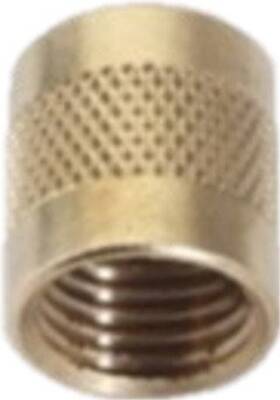 Cd2245 Universal Components 2-pack Pack Of 2 1/4 Flare Cap Round Brass With Neoprene O-ring Seal