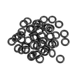 Uxcell A18042000ux0518 Nitrile Rubber O-rings 7mm Od 4mm Id 1.5mm Width 4mmx7mmx1.5mm Black