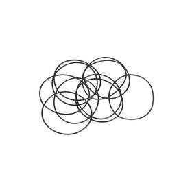 A18060700ux0358 Uxcell Nitrile Rubber O-rings 40mm Od 38mm Id 1mm Width 38mmx40mmx1mm Black