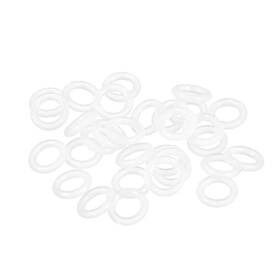 Uxcell A18111400ux0111 Silicone O-ring 9mm Od 5mm Id 2mm Width Vmq 5mmx9mmx2mm White