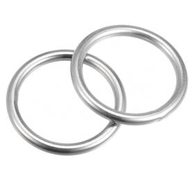 A22021900ux0113 Uxcell 316 Stainless Steel Round Ring Welded O-rings 45x6mm Silver Tone