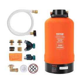 Vevor 313018249201 Rv Water Softener 16 000 Grain Portable With 3/4 Inch Brass Fittin