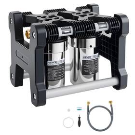 Vevor Prs-401ll Rv Water Filter System 5 Micron Filtration With 2 Cartridges For Camper
