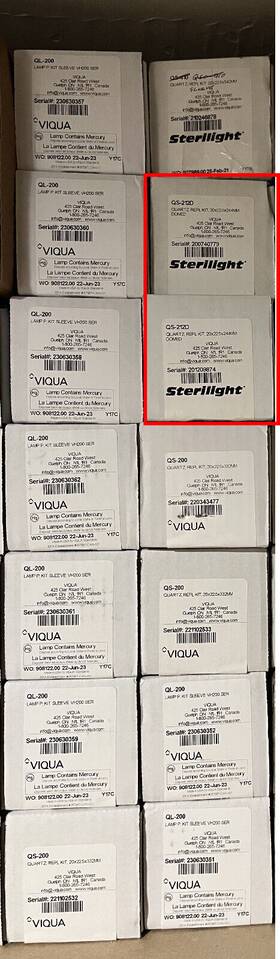 Qs-212d Viqua Uv Quartz Sleeve For Sc1 Systems