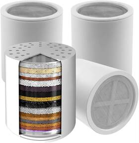Vl-1019-lq4 Voolan 4 Pack Replacement Shower Filter Cartridge -20 Stage Hard Water