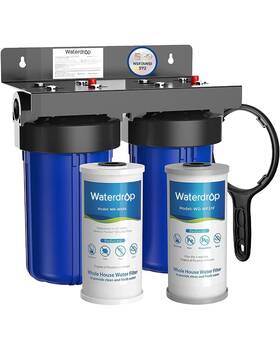 B09sm2zn3x Waterdrop Whole House Water Filter System - Iron Manganese Carbon Reduction