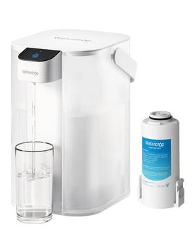 Wd-ed61w Waterdrop Rechargeable Water Filter Dispenser 200-gallon White