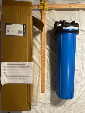 Pwhp20ff34bpr Watts 20 Inch Filter Housing For Full Flow/big Blue X 4.5 Standard Cartridge