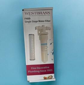 F400 Westbrass 747028230957 Sink In-line Filter Unit And Cartridge For Digihot Or Pure Water