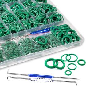 Xbvv 717701482997 595pcs Metric Sae O-ring Kit Green Automotive Ac Compressor Plumbing Seal Repair