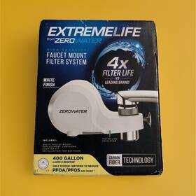 Zfm-001 Zerowater Extremelife Faucet Mount Water Filter System 400 Gallon Open Box