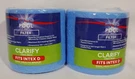 Lot Of 2 Clorox Pool&spa Clarify Above Ground Filter Cartridge Type 1 Pk.. Fixed Price $24.85.