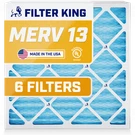 Filter King 14X25X1 Air 6-PACK Merv Actual Size 13.5 24.5 .75". Fixed Price $54.42.