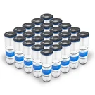 Pleated Poly Sediment Water Filter Cartridge Standard 2.5X10" Micron 25 Pack. Fixed Price $85.00.