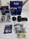 Pur Water Filtration Faucet Mount System Maxion Black With 2 Extra Cartridge. Fixed Price $43.65.