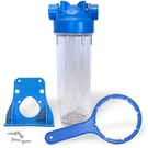 European Design Transparent Standard 10 Inch Water Filter Housing, 3/4 Port. Fixed Price $23.99.