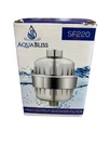 Aquabliss SF220 High Output Shower Filter Chrome New Open Box. Fixed Price $23.99.