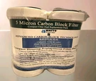 Watts Compact Micron Carbon Block Filter Dual Replacement Pack 560100 New. Fixed Price $5.99.