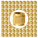 Vxcicc 96 Pcs 1/4" Flare Caps, Solid Brass Valve Inch, Tone. Fixed Price $30.15.