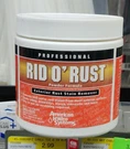 Products 2653 Rid Rust Stain Remover. Fixed Price $9.99.