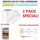2PACK 20-STAGE Shower Filter Cartridges,water Softener Head Replacement. Fixed Price $13.99.